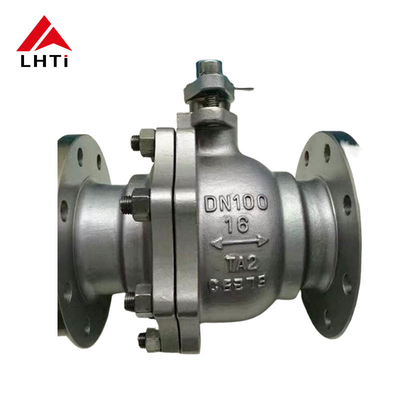 İyi fiyat Gr 2 ASME B16.34 Titanyum Topu Valf Flanş Forged Titanyum Topu Korozyona Sabit 6 Inch Topu Valf çevrimiçi
