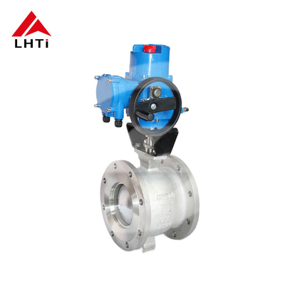 İyi fiyat Titanyum Elektrik V-Port Top Valfları Gr1 Gr2 8 Inch Ball Valve Sınıf 150 DN 15-250 Su Tedarikçiliği çevrimiçi