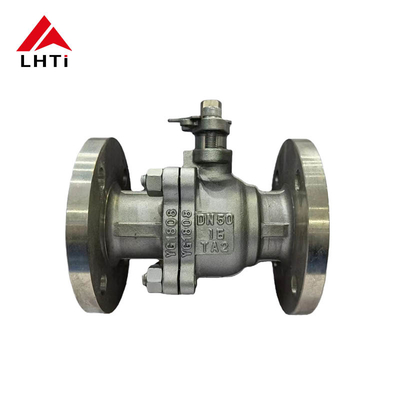 İyi fiyat ANSI Sınıf 150 Titanyum Top Valvu İki Parça Top Valvu Gr2 Sınıf 150 Tam Port Yangın Güvenli Flanged Top Valvu çevrimiçi