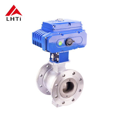 İyi fiyat Ti Elektrik V-Port Top Valfları Titanyum Gr5 Gr7 6 Inch Ball Valve Sınıf 150 DN 15-250 çevrimiçi