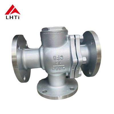 İyi fiyat Titanyum Üç Yönlü Top Valfı ASME16.34 Ti Gr1 Gr2 6 Inch Ball Valve çevrimiçi